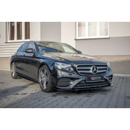 Накладка сплиттер на передний бампер на Mercedes E W213 AMG-Line / E43 AMG